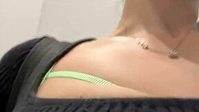 Teen Masturbates Wet Pussy In Changing Room With Big Tits