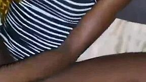 skinny teen in kumasi enjoys quick homemade sex