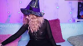 sexy witch does anal play with toys