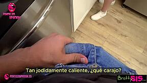 Stepsister stuck in the laundry