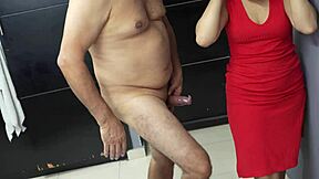 stepdaughter rides stepfather’s cock before leaving