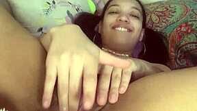 tiny 18 year old mixed slut teases with masturbation just for you