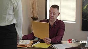 can i be of service sir, young brunette secretary