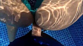 MILF loves rough fucking in water.