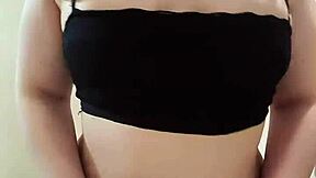 Nicole teases her fat ass in the bathroom at college