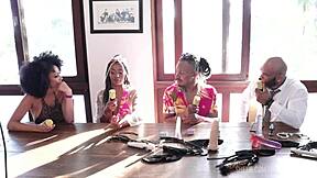 Brazilian Black Couple Enters Porn In Sheer Red Outfits?