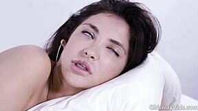 Sexy erotic lesbian teen 18+ girls kiss passionately in intimate scenes.