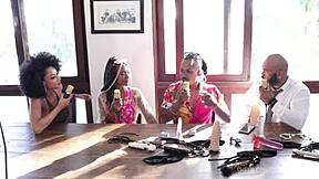 Brazilian Black Couple Enters Porn In Sheer Red Outfits?