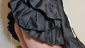 i’m obsessed with squirting in this maid uniform cosplay