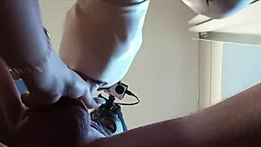 preview - naked milf with pantyhose and heels gives a blowjob with swallowing