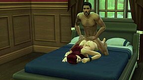 jennifer gets fucked by her boss in the sims 4.