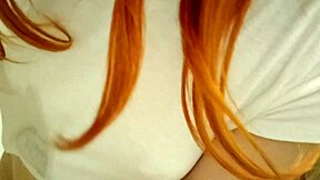 Redhead Teen Enjoys Bathing In The Shower!