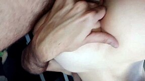 My wife rides me excitedly, allowing my finger in her ass.