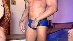 Young Latinas Share Neighbor's Huge Cock And Suck It Deep!