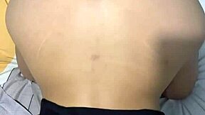 latina stepsister gives blowjob in the bedroom before anal