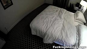 Fucking Glasses Teen With Perfect Tits In Hardcore Doggy!