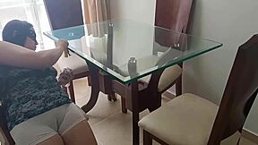 Latina sister-in-law with giant cameltoe seduces lovers at home