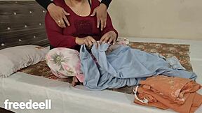 Stepmom says, share the bed with stepson