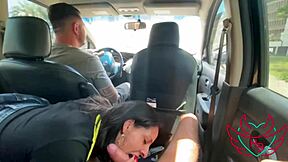 mother in law sucks stepson in car