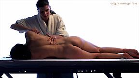 girl massages another girl oiled up 😘