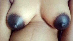 Stepsister fantasy unfolds as she teases her wet pussy