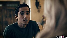 young stepson makes move on lonely milf stepmom