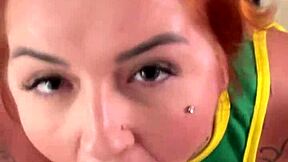 does this petite latina deepthroat your cock sloppy after casting?