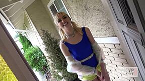 Petite blonde Chloe Cherry begs Bryan Gozzling for a rough hookup session