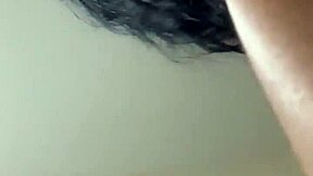 In the hotel, brunette teen with big tits gets horny sex with monster cock.