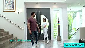 Nicole Doshi Delivers an Amazing Wet Nuru Massage with Passion