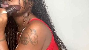 Stepbrother's Big Black Cock Sucked by Keisha Minaj