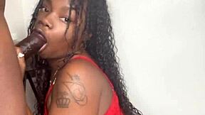 Stepbrother's Big Black Cock Sucked by Keisha Minaj