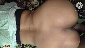 step sister and step brother sneak into bathroom for anal play.