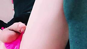 Young Ladyboy Rubyqueen Penetrated in Ass with Anal Masturbation