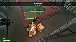 Intensely fucking my stepmom in luxurious mansion on Roblox.