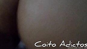 my latina pussy can't take more moaning and creampies on the bed.