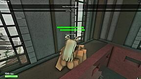 Intensely fucking my stepmom in luxurious mansion on Roblox.