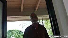 Step Daddy Vintage Glenn Finishes with Intense Facial Action. Can Young 18+ Handle His Classic Moves?