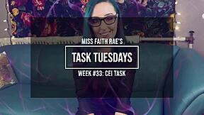 miss faith rae gives cooking tasks to cumsluts