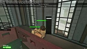 Intensely fucking my stepmom in luxurious mansion on Roblox.