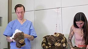 THROAT FUCKED submissive SUCCUMBS to DOM!