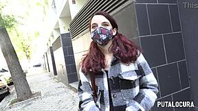 The horny young girl Ohana Petite swallows the old man's cum in a slutty catch.