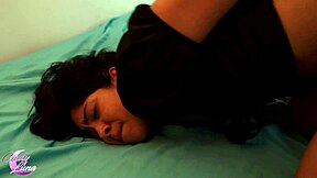 Young peruvian teen sneaks guy into room for tight pussy fucking while parents sleep