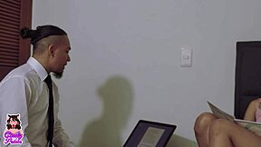 Latina Student Skips Lesson for Hardcore Sex with Professor.