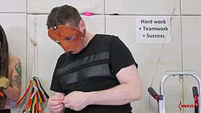 THROAT FUCKED submissive SUCCUMBS to DOM!