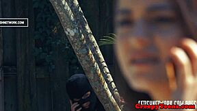 Gorgeous petite hardfucked by intruders cock