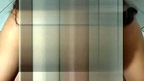 ebony teen takes piss and pays with blowjob on monster cock.