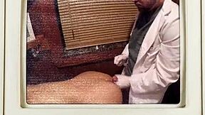 Daisy Beans, the Nurse, Humiliates Her Patient by Blasting His Pussy with Cum in POV