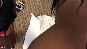 Black couple fucks doggystyle amateur style