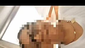 Is the viejita teasing the young 18+ colombian latina brunette in the country?